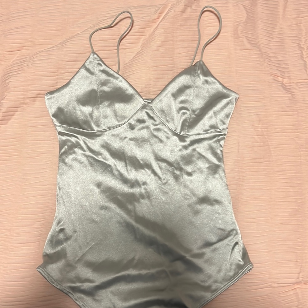 Silver bodysuit